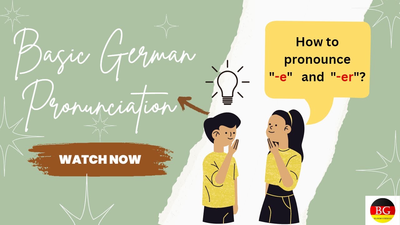 Basic German Pronunciation for Beginner A1 | Aussprache | German Pronunciation