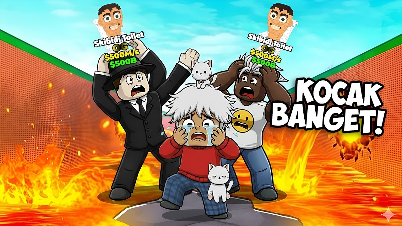 Aku Coba HINDARI LAVA Buat Dapet BRAINROT! Eh Malah Dibantu ASYROF!