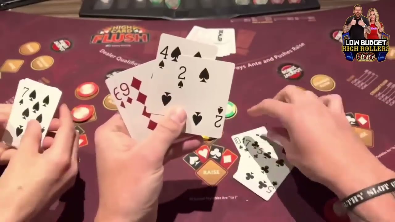 CHECK OUT THIS RUN ON HIGH CARD FLUSH!