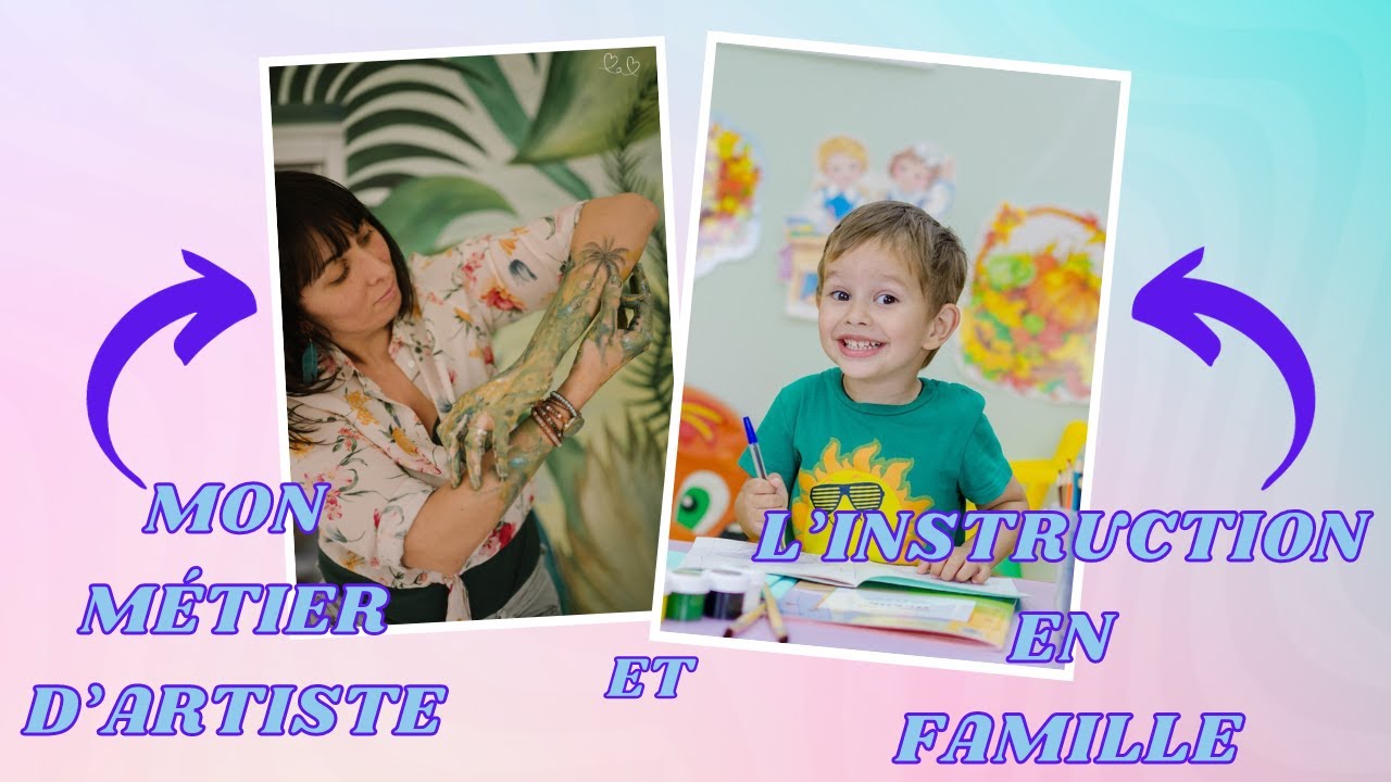 Mon métier d'artiste photographe et l'instruction en famille