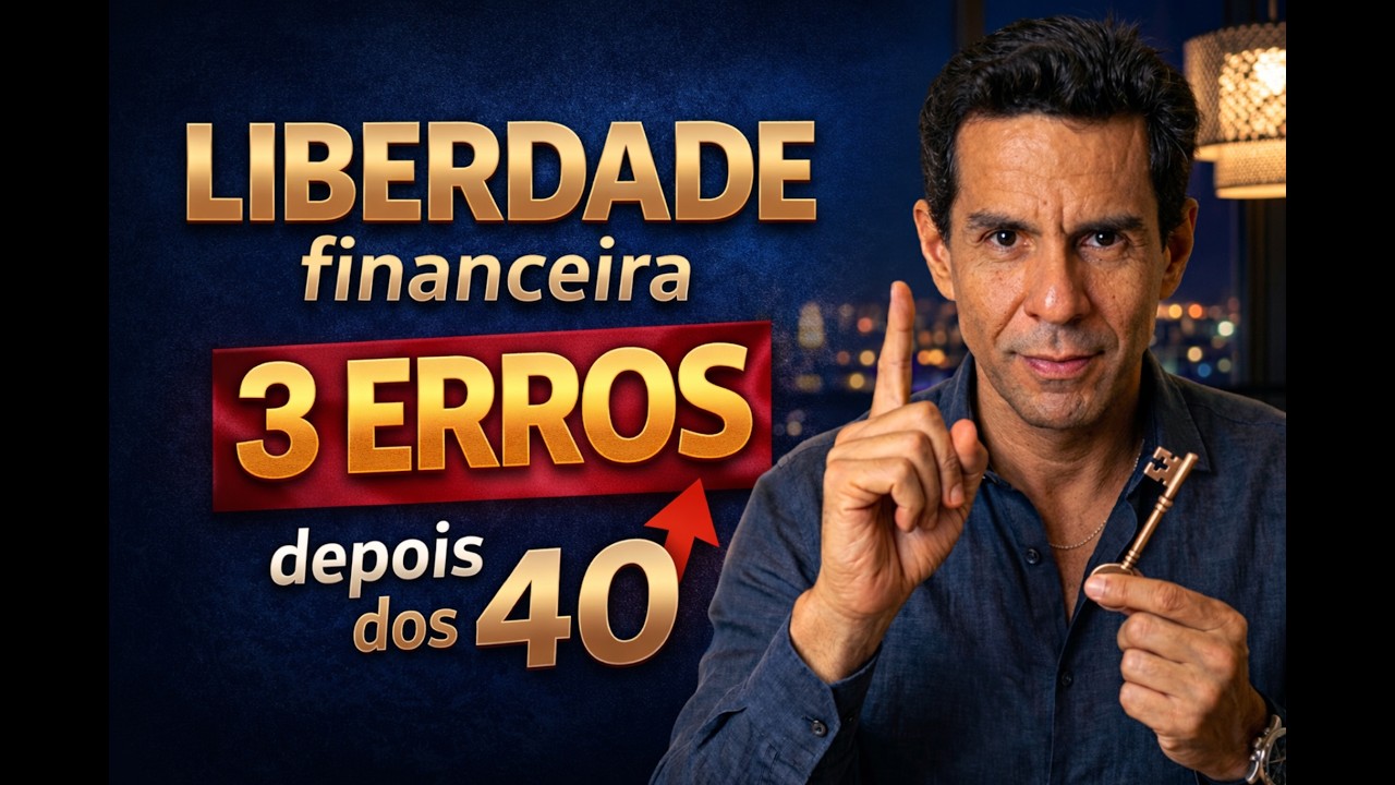 3 erros com dinheiro que acabam com sua liberdade financeira depois dos 40