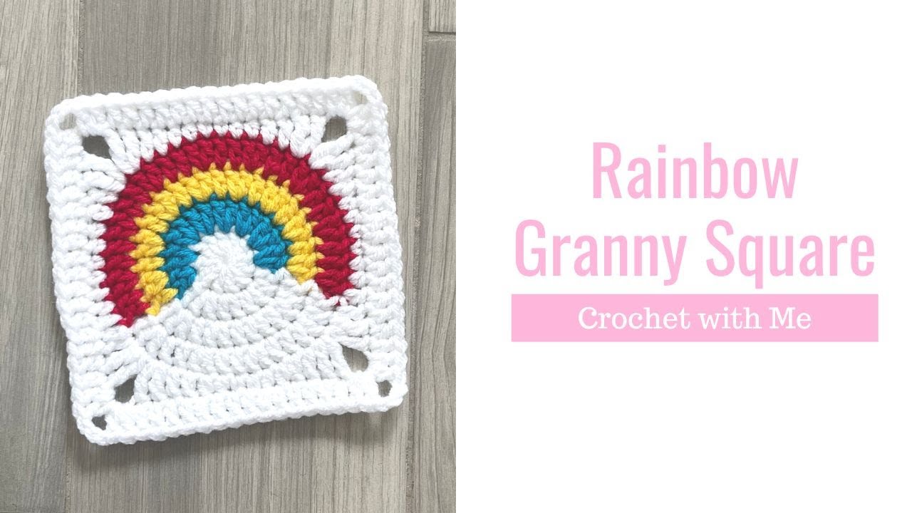 Crochet Rainbow Granny Square