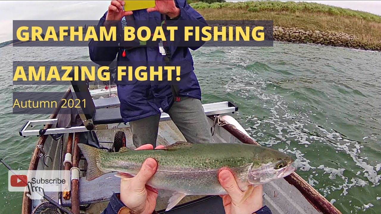 Fly Fishing UK - Grafham BOAT Fishing AMAZING FIGHT Rainbow Trout