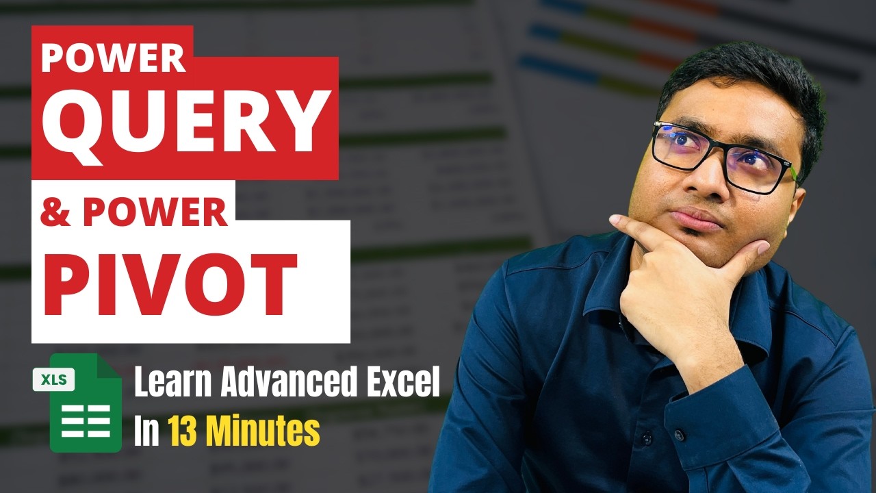 Learn POWER QUERY & POWER PIVOT in Just 13 Minutes | Advance Excel Hands-on Training