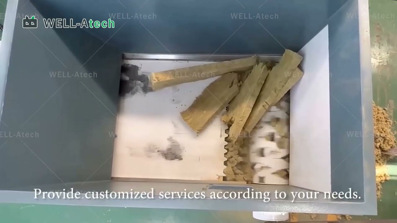 Industrial Sponge and Foam Single Shaft Shredder#spongeshredder #recyclingindustry #foamshredder