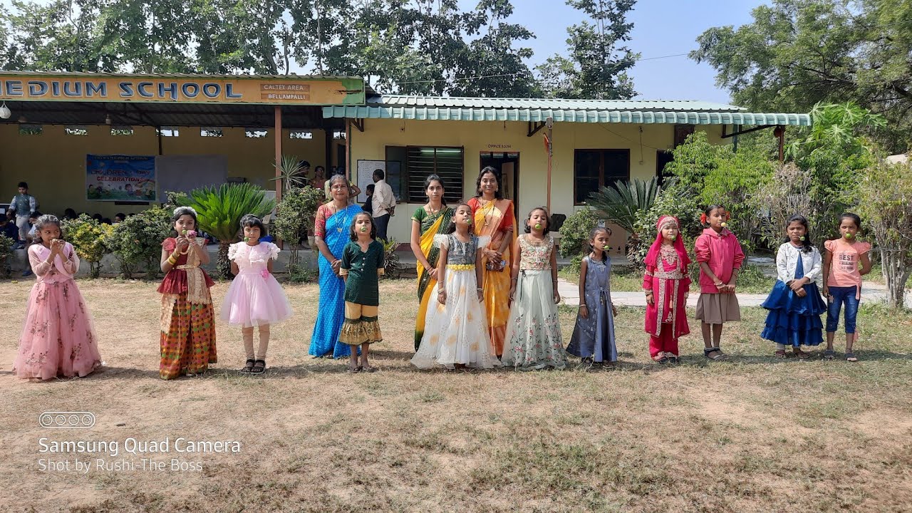 Game competitions in Sri Rama High school on Children's day