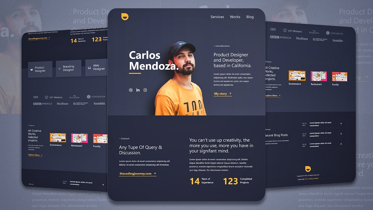 🔥Build and Deploy a Portfolio Website Using React JS, Tailwind CSS & Framer Motion