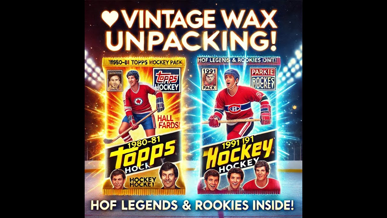 🎩🏒 Vintage Hockey Wax Unpacking! HOF Legends & Rookies Pulled!