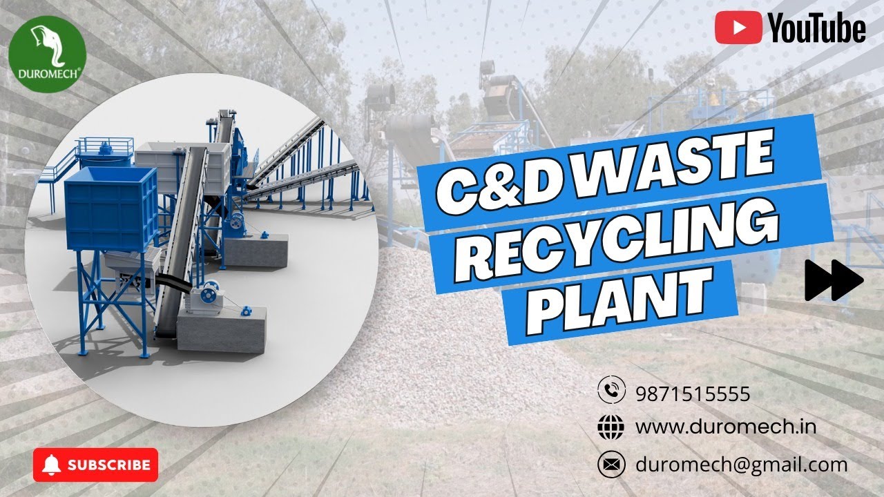Construction and Demolition Waste Recycling Plant | Waste to Energy #wastetoresource #wasterecycling