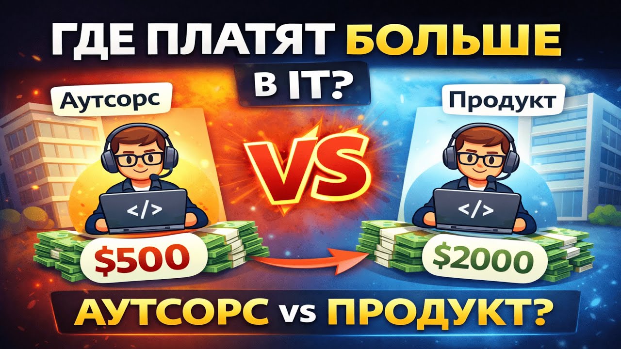 💻 Аутсорс vs продукт — как на самом деле формируется зарплата программиста ?