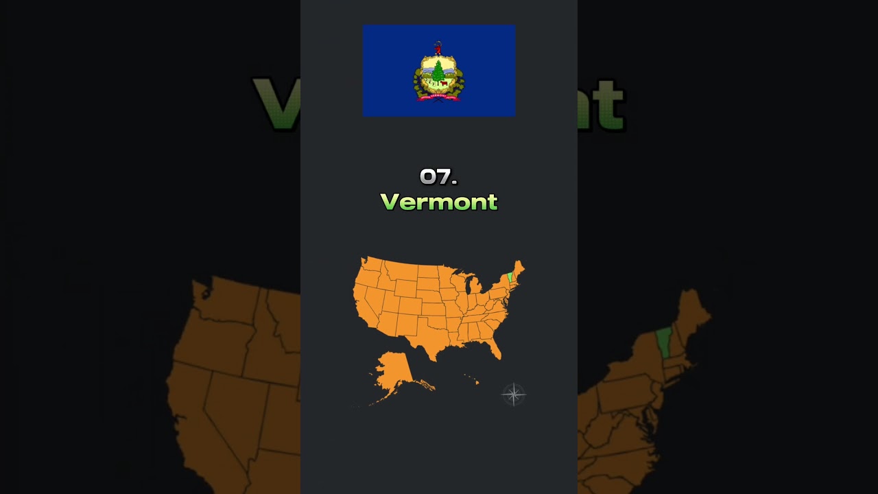 Top 10 Best States To Live in The United States 2025 #usa #california  #top10 #usstates #ranking #us
