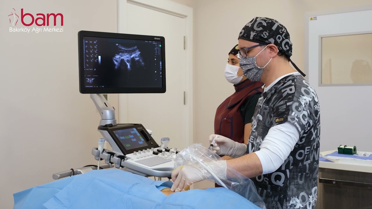 Ultrason altında transforaminal epidural - Ultrasound guided transforaminal epidural injection.