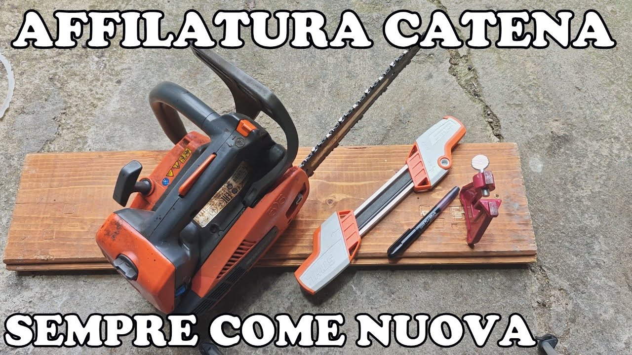 Come affilare la catena della motosega perfettamente
