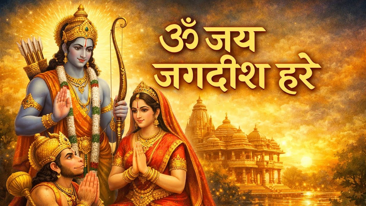 Om Jai Jagdish Hare 🙏ॐ जय जगदीश हरे | Ram Sita Hanuman Aarti | Powerful Bhajan