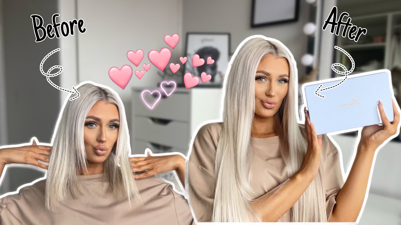 HOW I INSTALL MY CLIP IN HAIR EXTENSIONS | Doores Ultra Seamless Clip in Hair Extensions