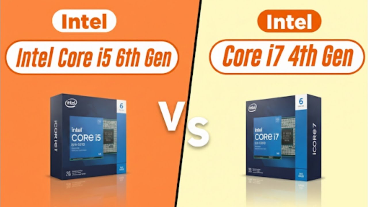 Intel Core i5 6th Gen Vs Intel Core i7 4th Gen Comparison - Which Processor is Best Under Budget 