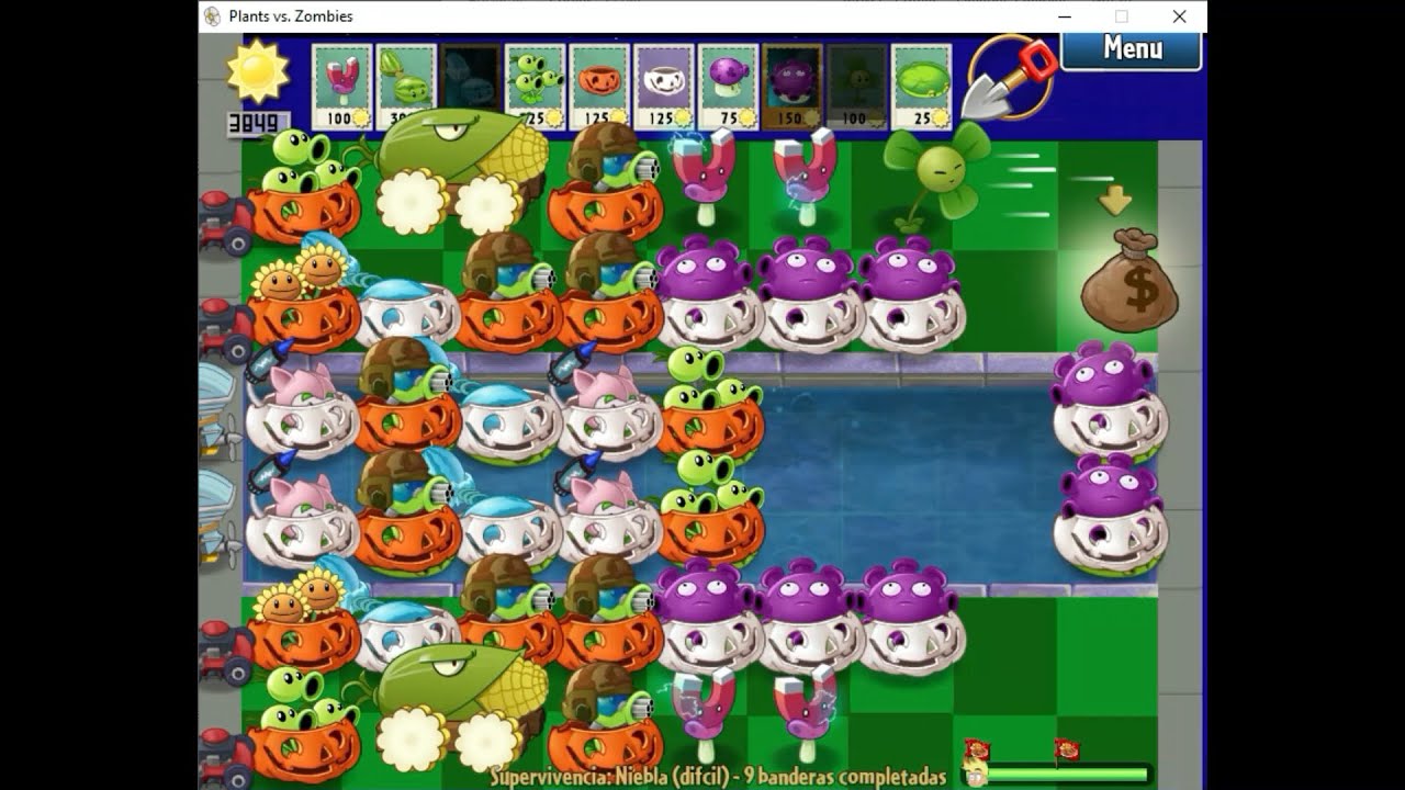 PVZ mod Plants vs Johnny Test v3 Supervivencia piscina noche nublado dificil ❤ ¡Descarga!