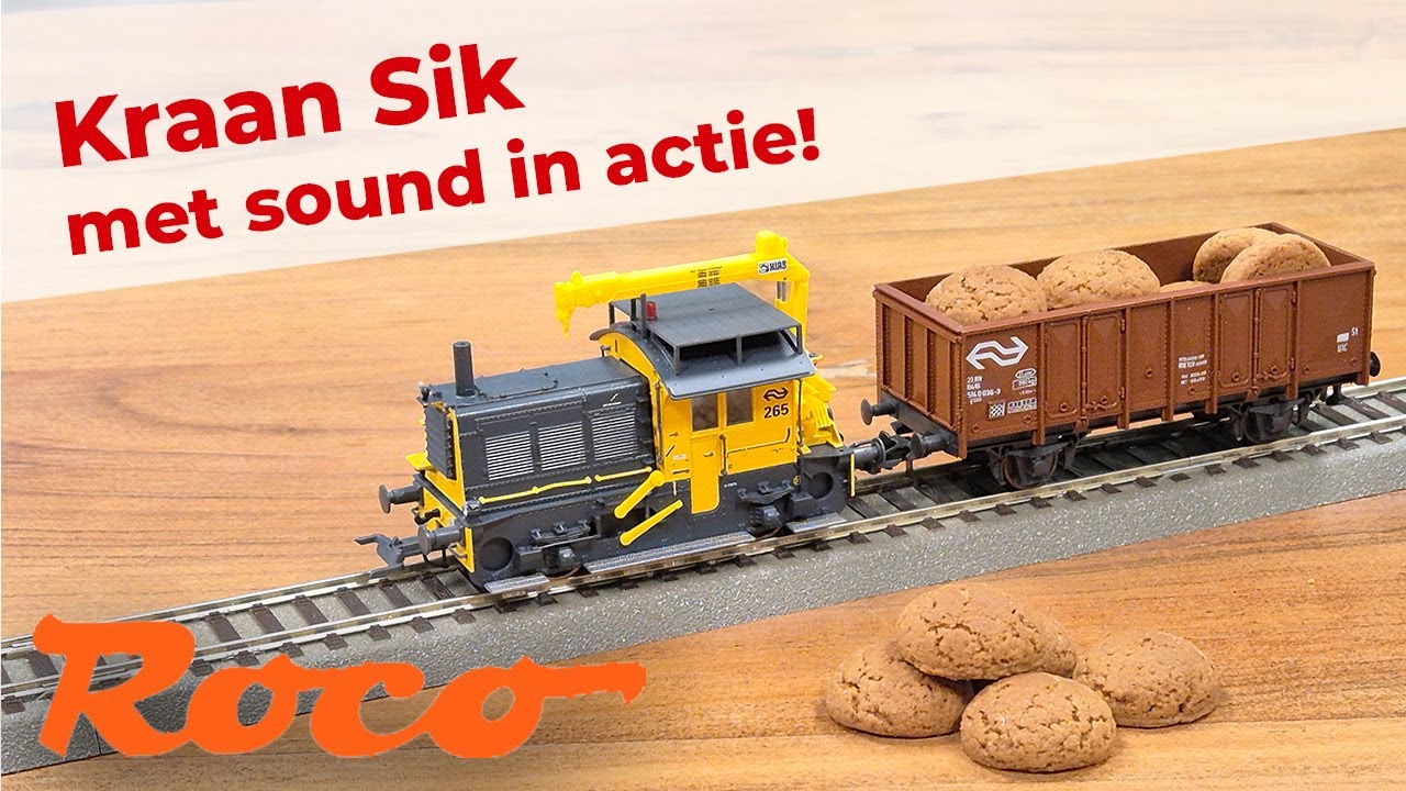 Roco Sik met HIAB kraan in actie, full sound! Roco 72014 | Roco 78018