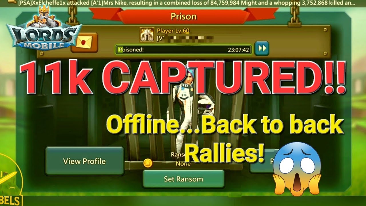 4 rallies with 11k leader vs weak f2p castle | Lords Mobile 🔥 