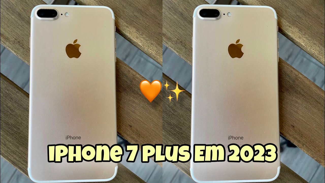 COMPREI O IPHONE 7 PLUS EM 2023!! 📲💛
