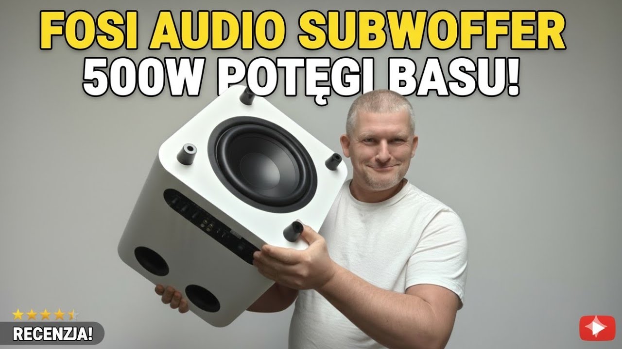 Subwoofer aktywny Fosi Audio SW10 500W, klasy D z #aliexpress