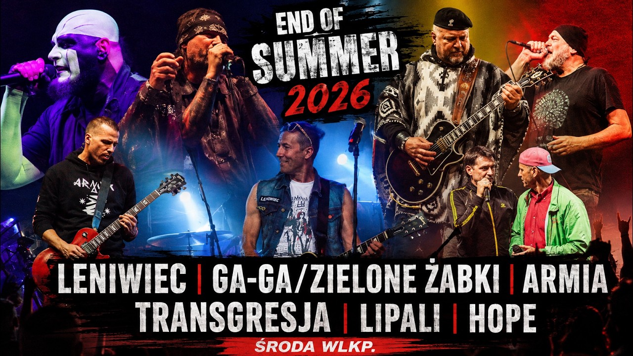 ŚRODA WLKP. ROCKOWO END OF SUMMER2026 LENIWIEC,GA GA/ZIELONE ŻABKI, ARMIA, TRANSGRESJA, LIPALI, HOPE