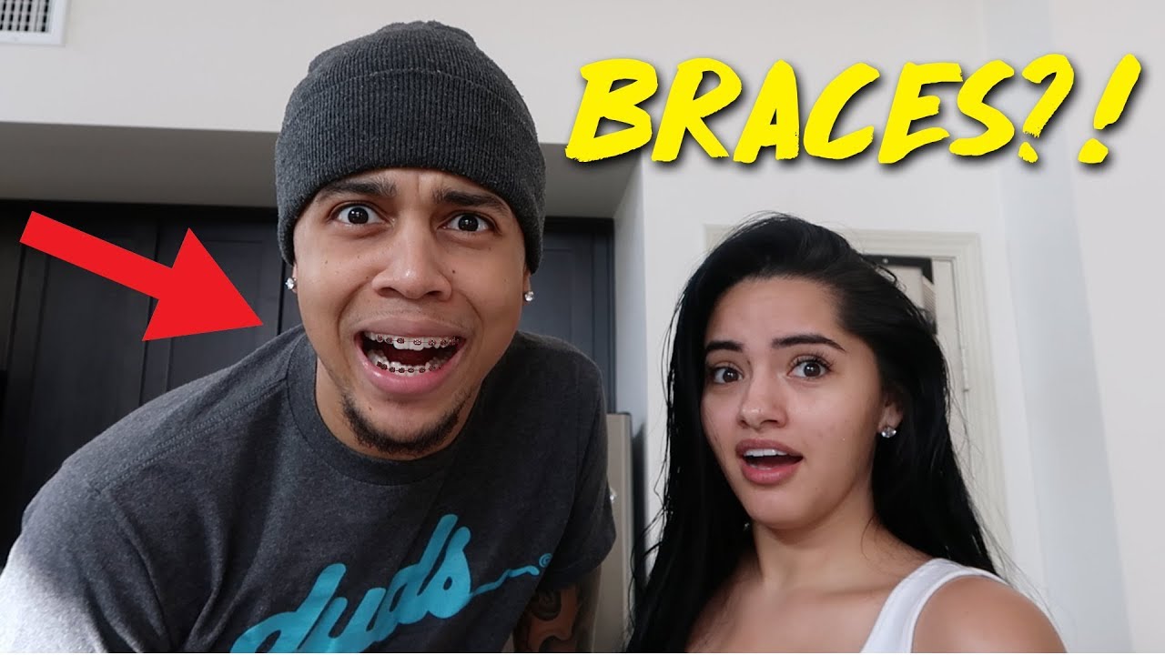 MY BOYFRIEND GOT BRACES?!! (HE'S IN PAIN 😭) | KB & KARLA
