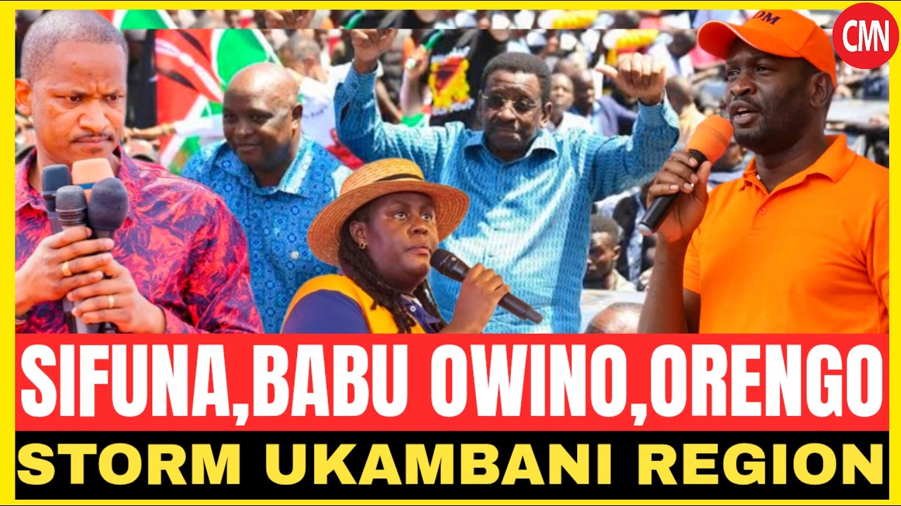LIVE!!SIFUNA,BABU OWINO AND ORENGO STORM UKAMBANI REGION