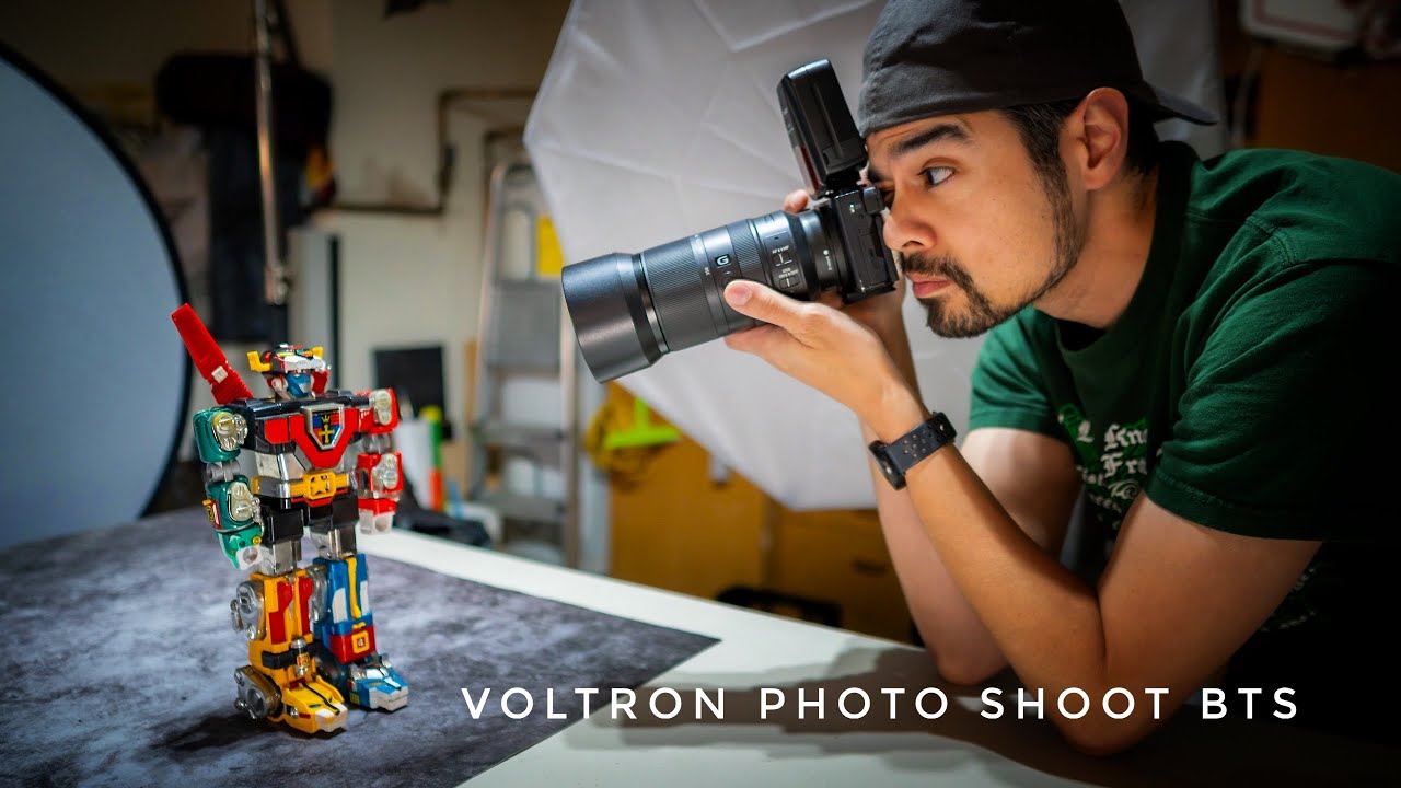 Vintage Toy 80's Voltron Product Photo Shoot BTS