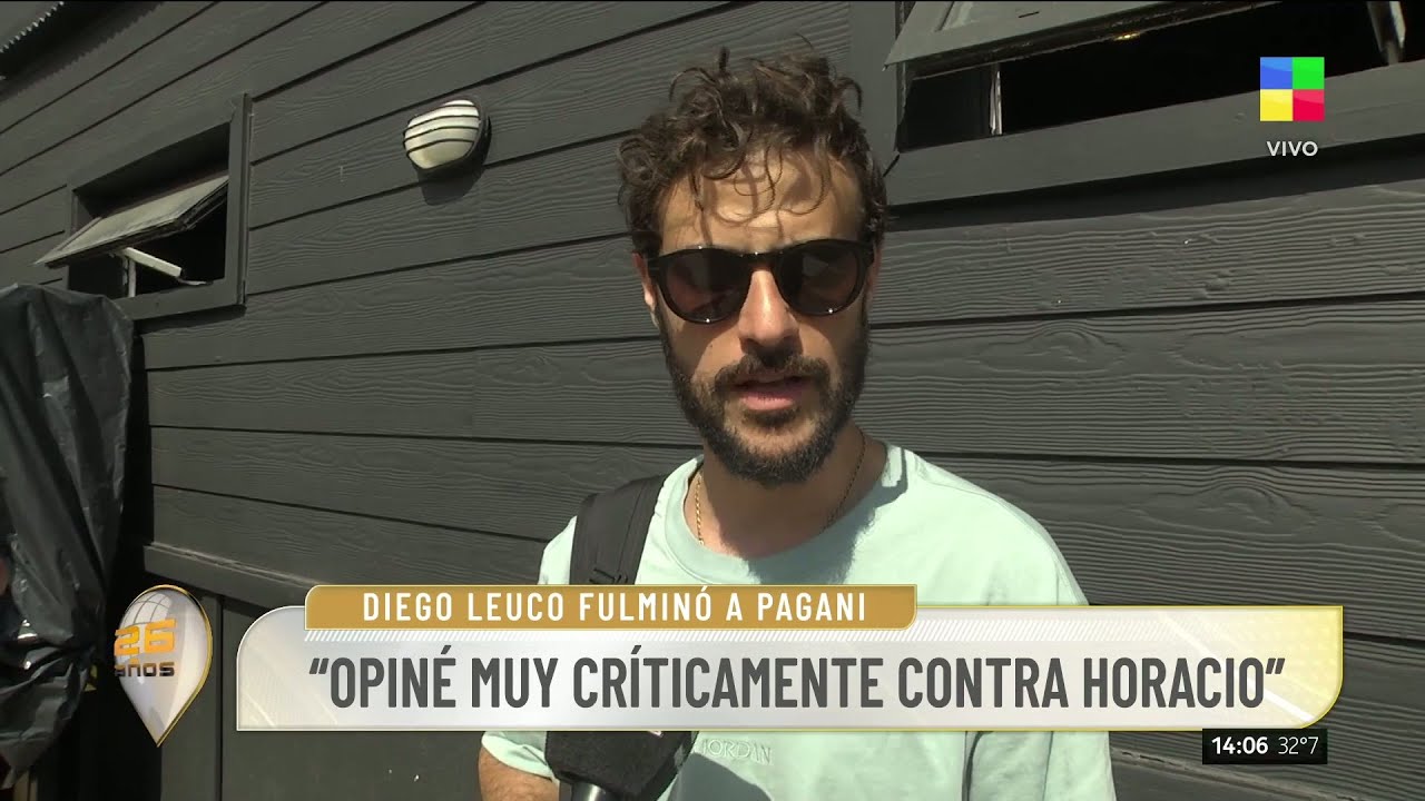 🗣️ DIEGO LEUCO HABLÓ DE SU CRUCE CON PAGANI: 