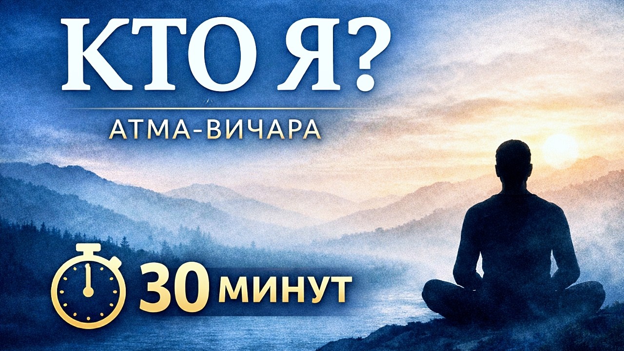 1\3 Кто осознаёт мысли? Медитация Рамана Махарши. Базова медитация 30 минут. #медитации #медитация