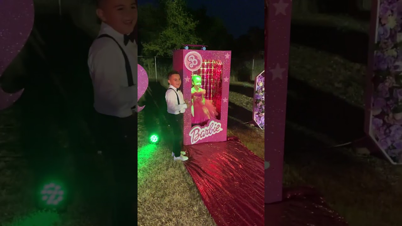 Rent our Barbie box for your child&rsquo;s birthday. #photobooth #wedding #photoboothfun #photoboothrental
