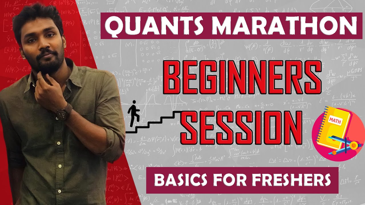 3 IN 1 BEGINNERS SESSION | QUANTS MARATHON | BASICS - DAY 1 | MR.PAULGUNA