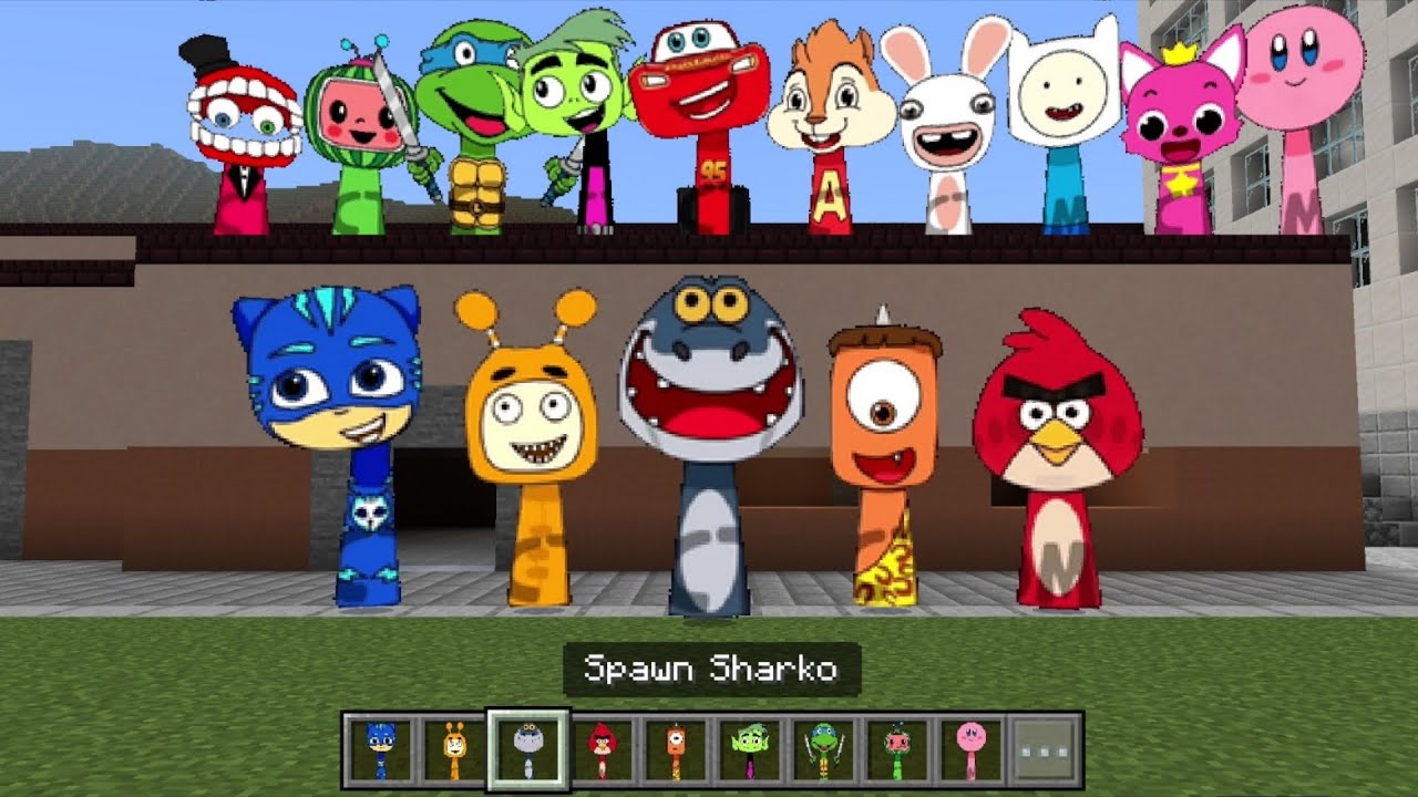 Sprunki OC Sharko Added to Minecraft PE