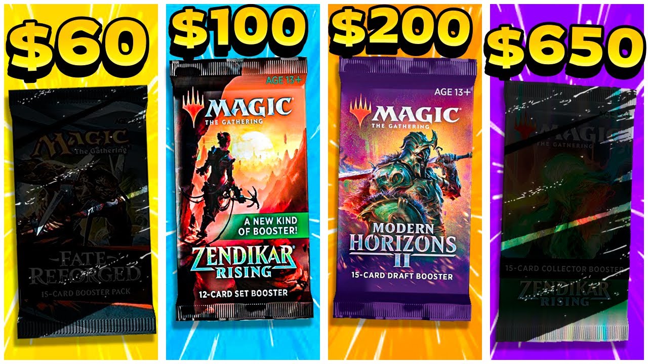 $60 vs $100 vs $200 vs $650 en sobres de MAGIC THE GATHERING