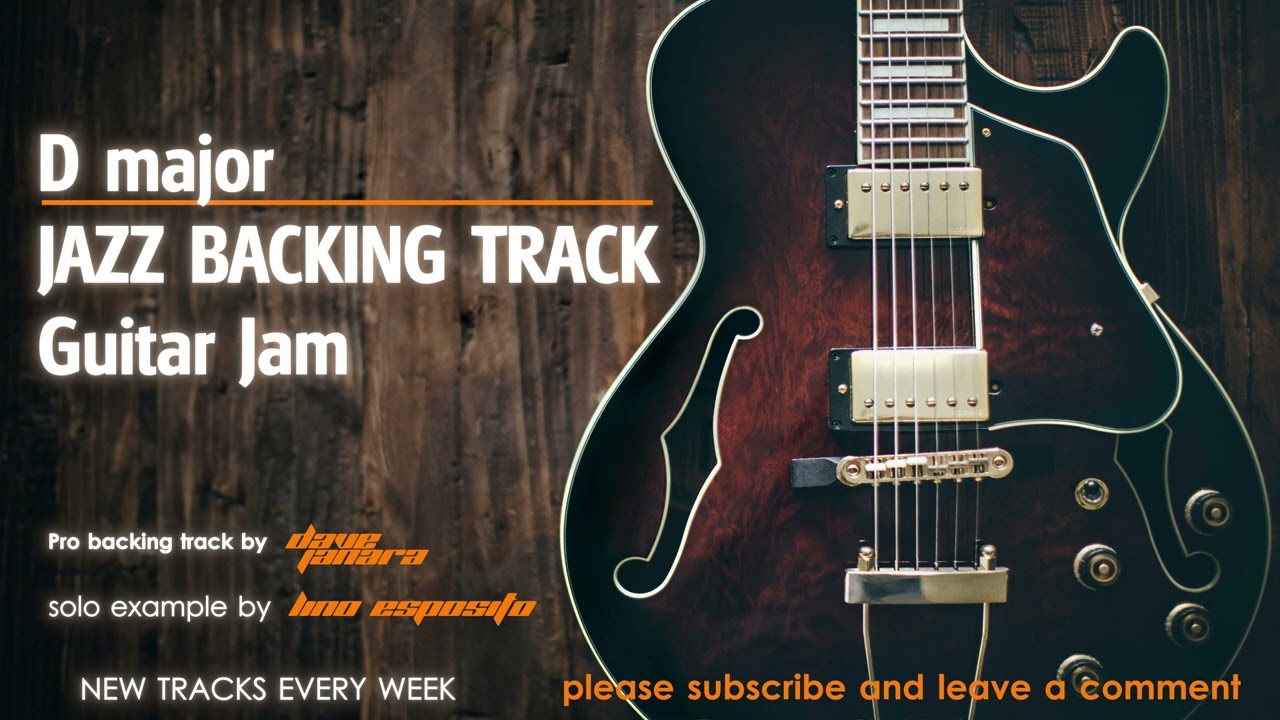 Jazz Backing Track in D Major - Guitar Jam
