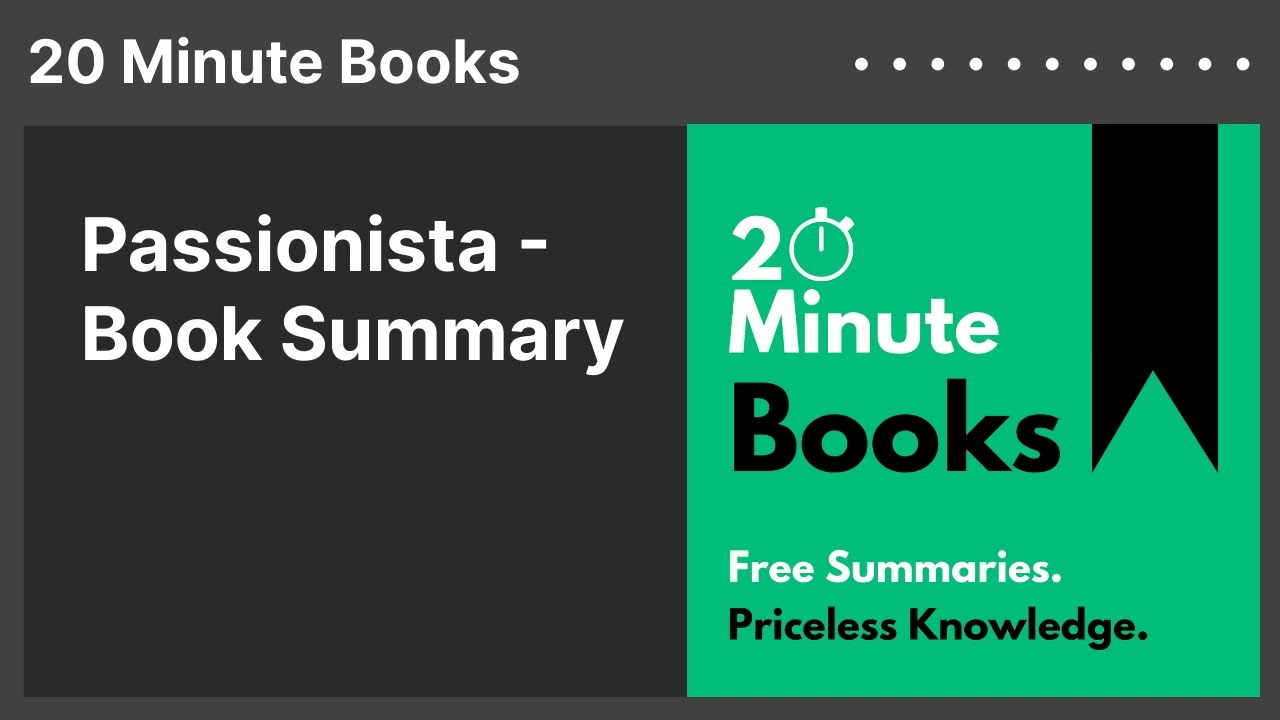Passionista - Book Summary