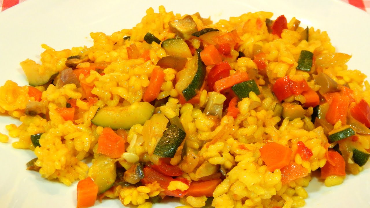 Receta f&aacute;cil y r&aacute;pida de arroz con verduras