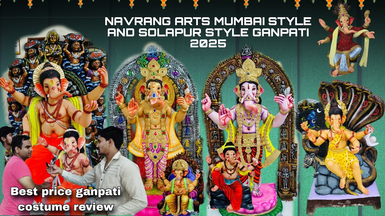 Navrang Arts Mumbai style and solapur style ganesh 2025 Dhoolpet ganesh 2025 #dhoolpetganesh2025