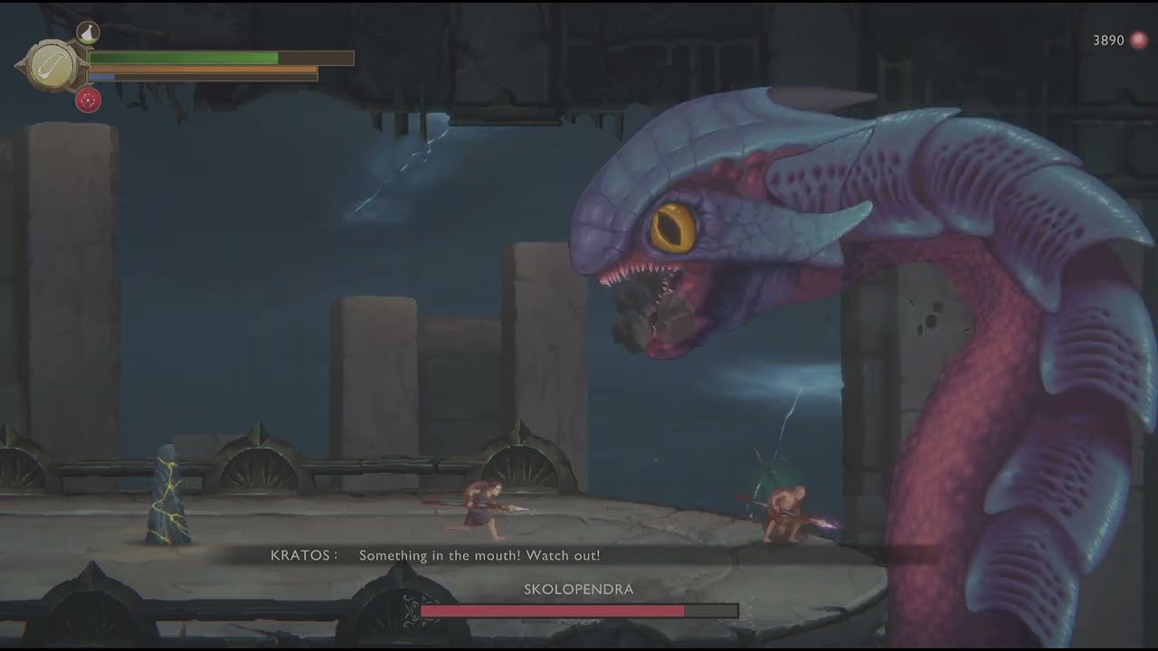 God of War Sons of Sparta - Skolopendra (Boss Fight)
