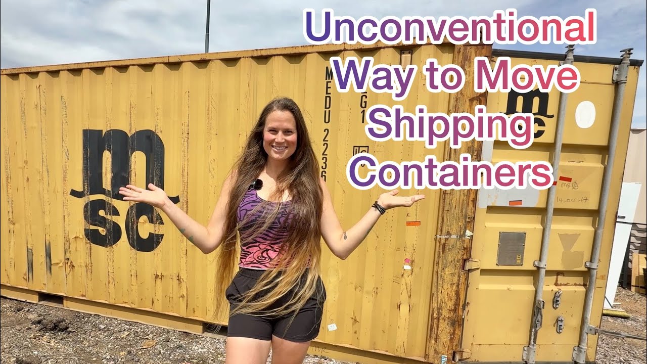 We Moved a Shipping Container WITHOUT a Truck!!
