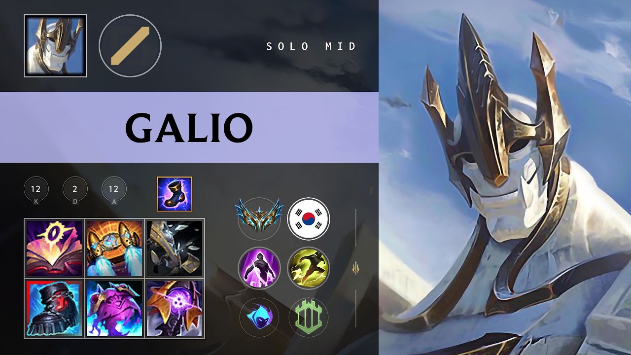 (HLE Zeka) Galio Mid vs Fizz - KR Challenger Patch 26.10