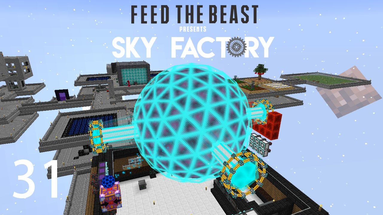 Sky Factory 3 w/ xB - POWER STORAGE BALL [E31] (Minecraft Modded Sky Block)