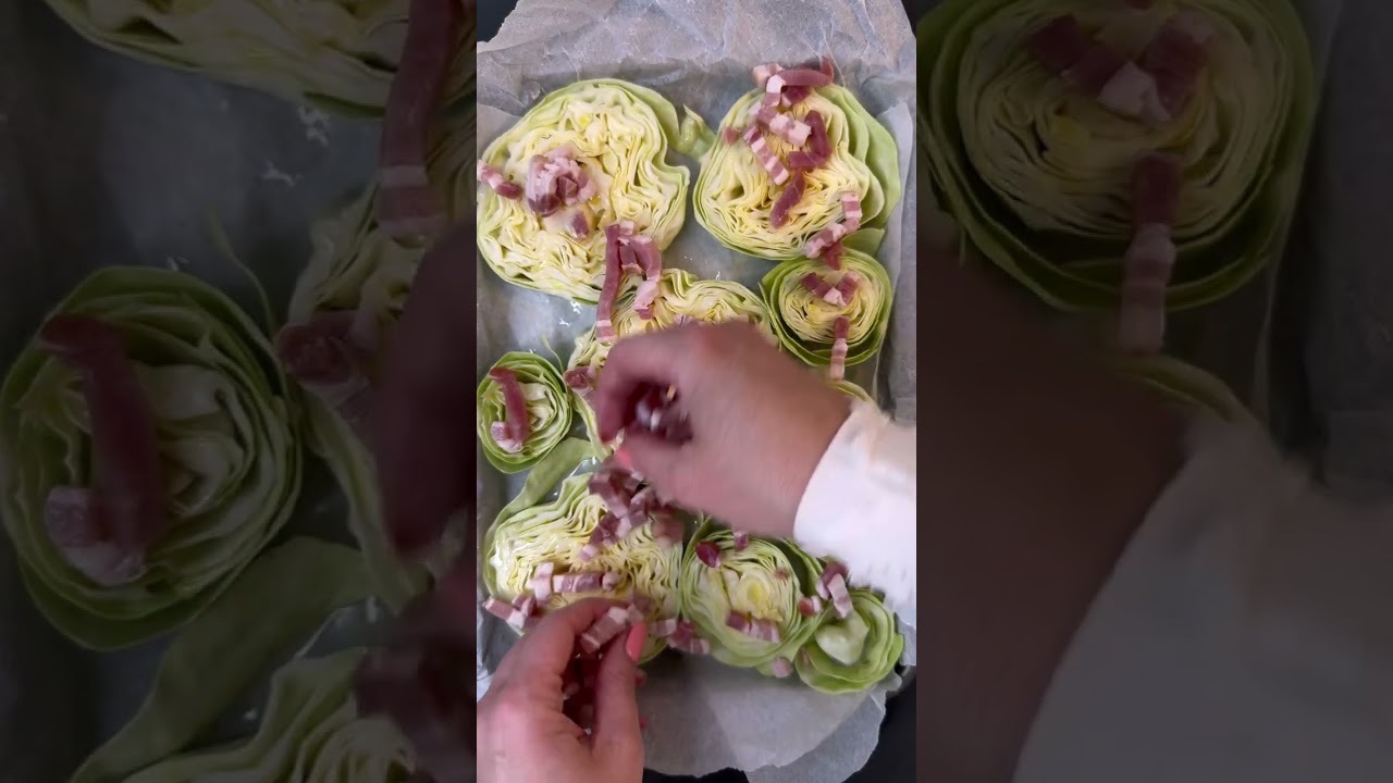 Bagt spidsk&aring;l med bacon og vesterhavsost