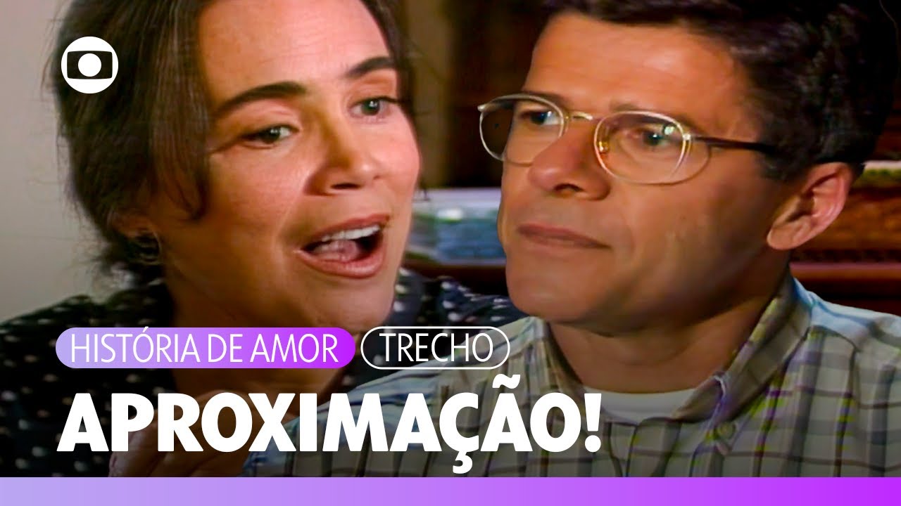 Carlos e Helena jantam juntos e ficam cada mais vez mais pr&oacute;ximos! | Hist&oacute;ria de Amor | TV Globo