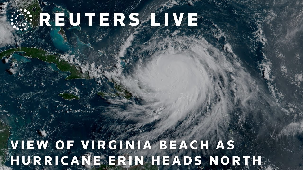 LIVE: View of Virginia Beach as Hurricane Erin heads north