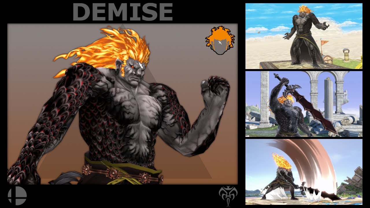 DEMISE (TLoZ: Skyward Sword) - Super Smash Bros. Ultimate Skin Mod Gameplay