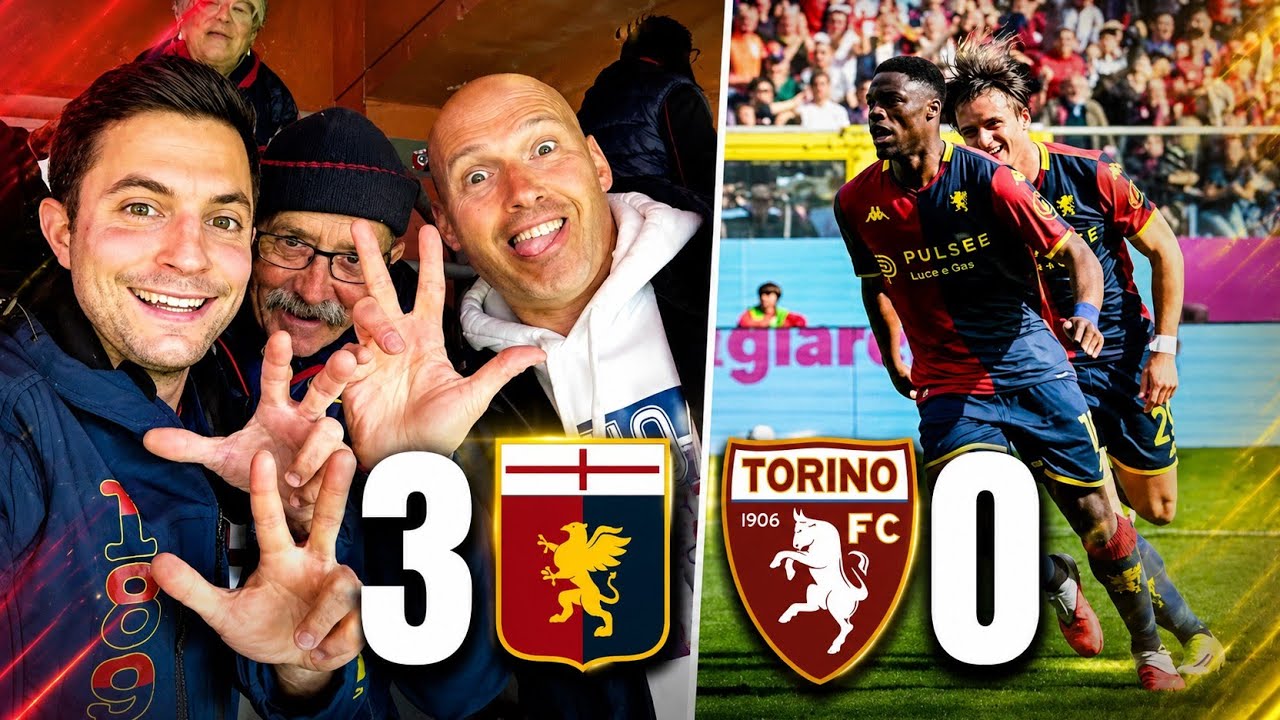 GENOA - TORINO 3-0 GOL LIVE STADIO!!! CHE VITTORIA!!! GRANDE GENOA!!!