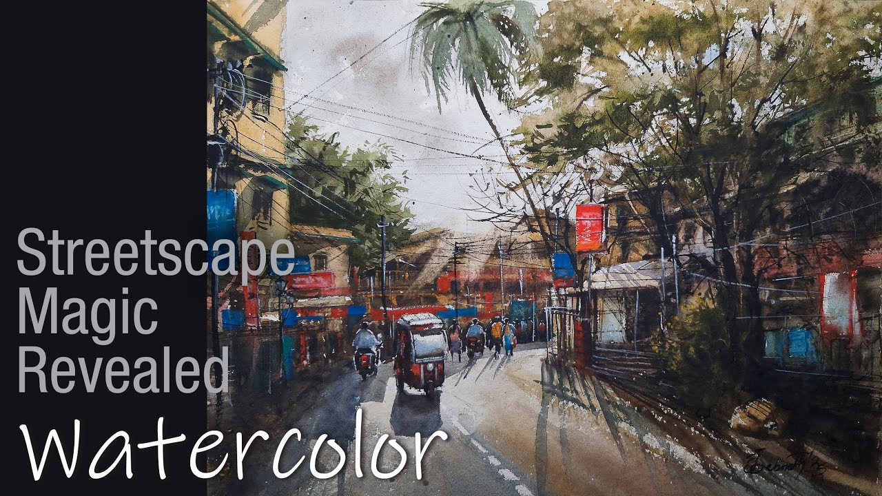 Streetscape Magic Revealed – Watercolor Painting with JD