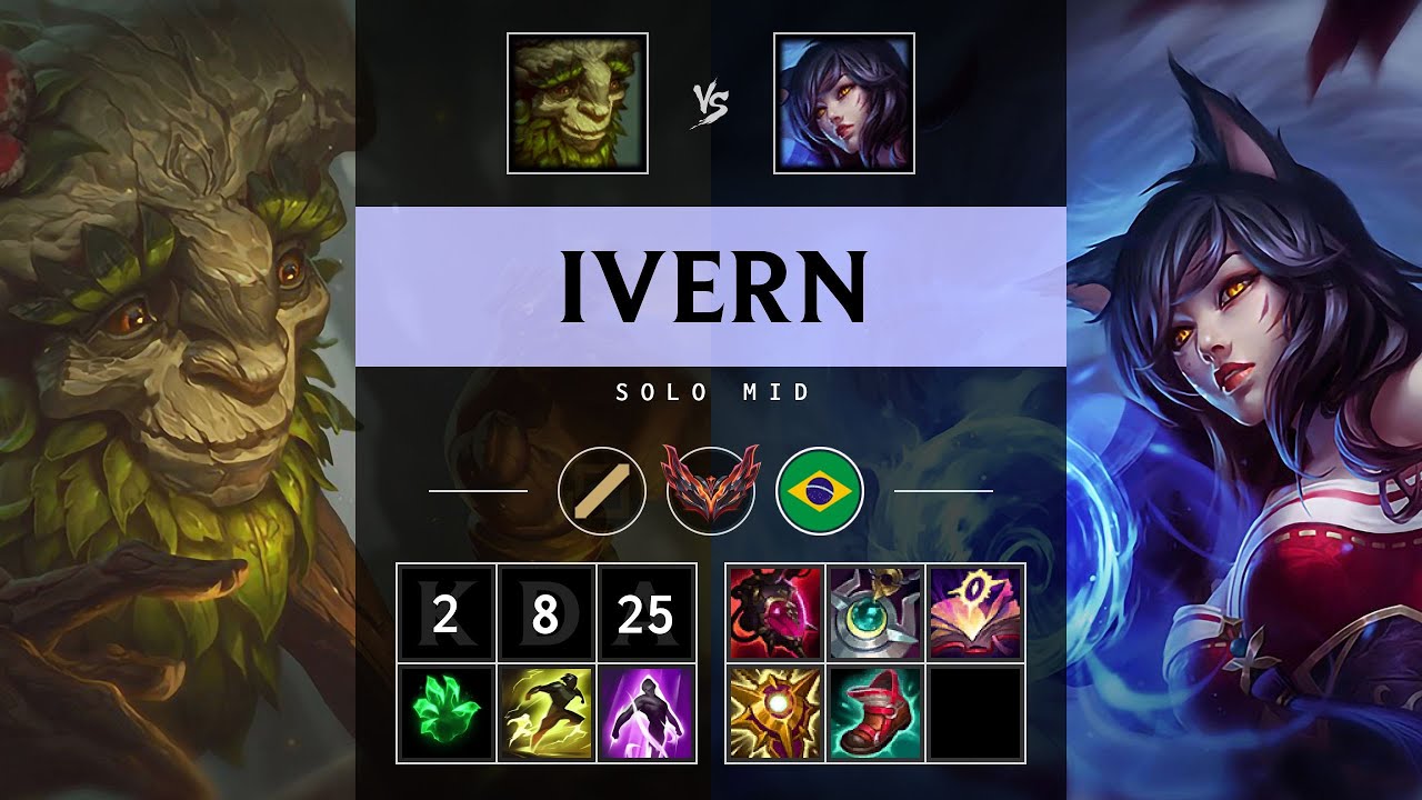 Ivern Mid vs Ahri - BR Grandmaster Patch 25.20